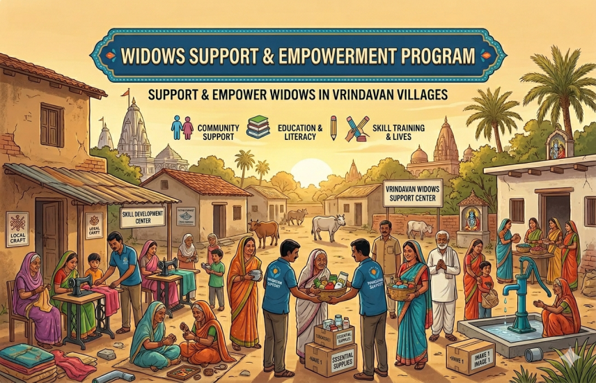 Support Widows in Vrindavan