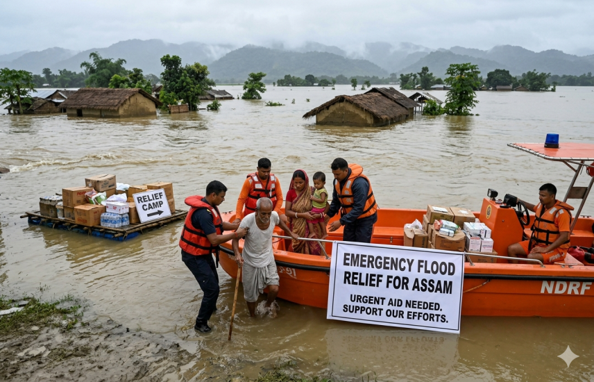 Emergency Flood Relief for Assam