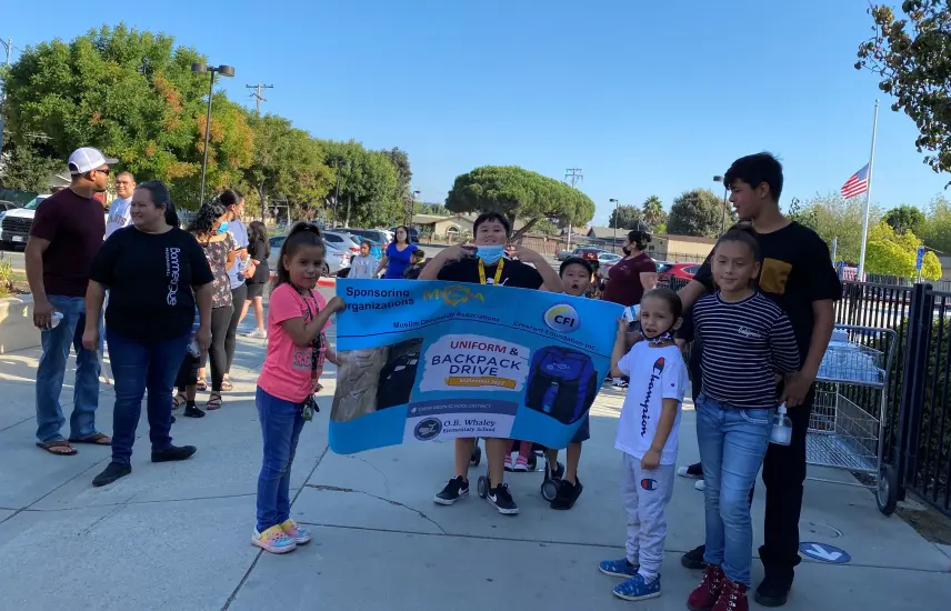 Backpack & uniform distribution in the Bay Area Schools