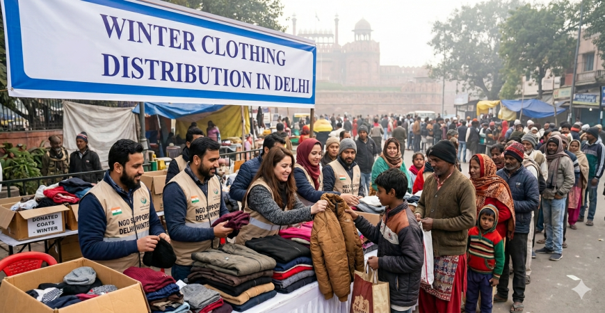 Delhi Winter Clothing Distribution